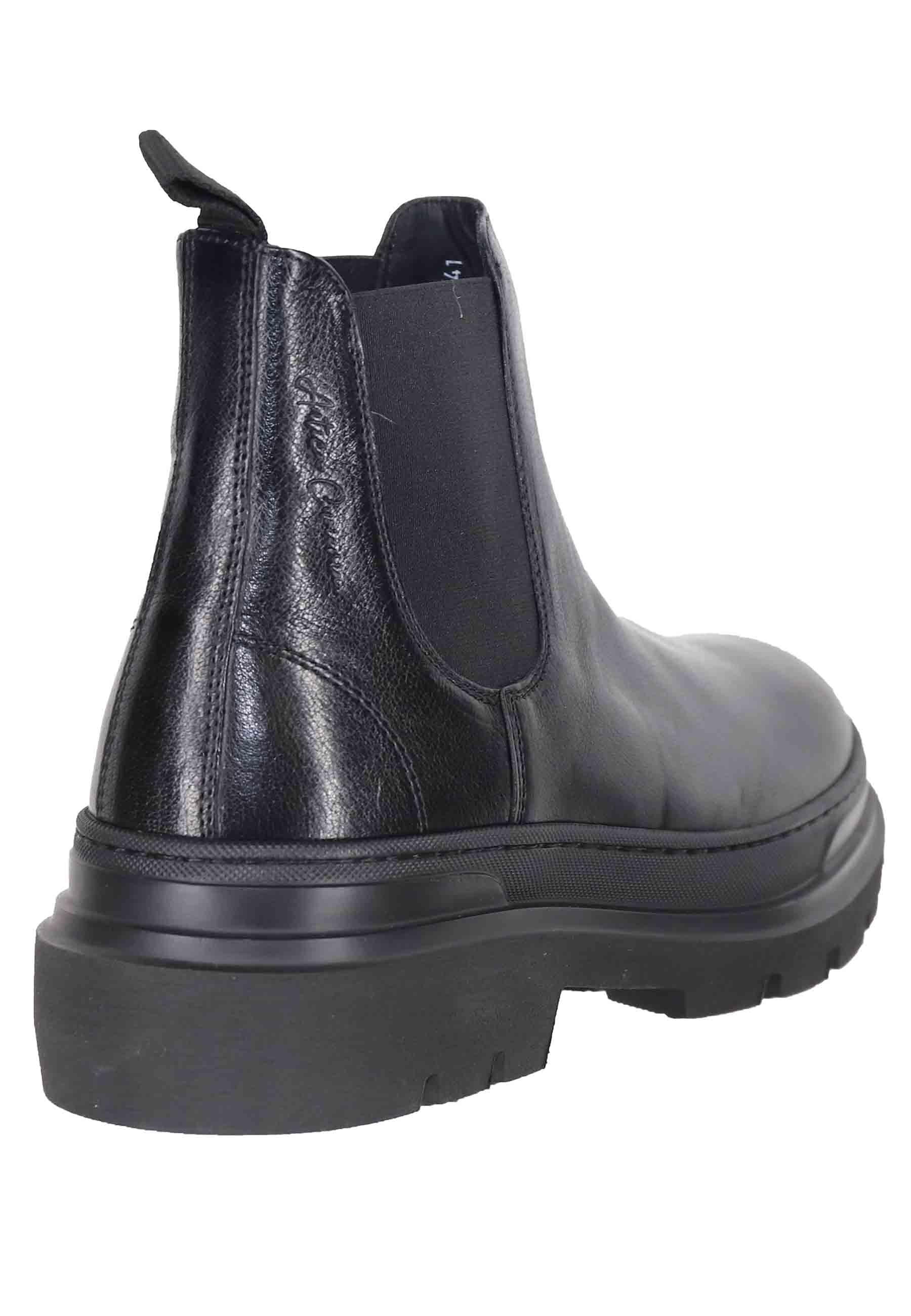 Stivaletti beatles uomo in pelle nera 22558 A-VG1N Antica Cuoieria 