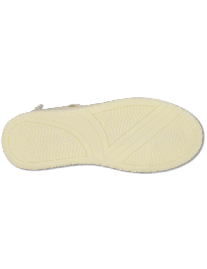 Sneakers donna Seul in tessuto e pelle beige con suola alta 1257146 80_Beige Victoria 