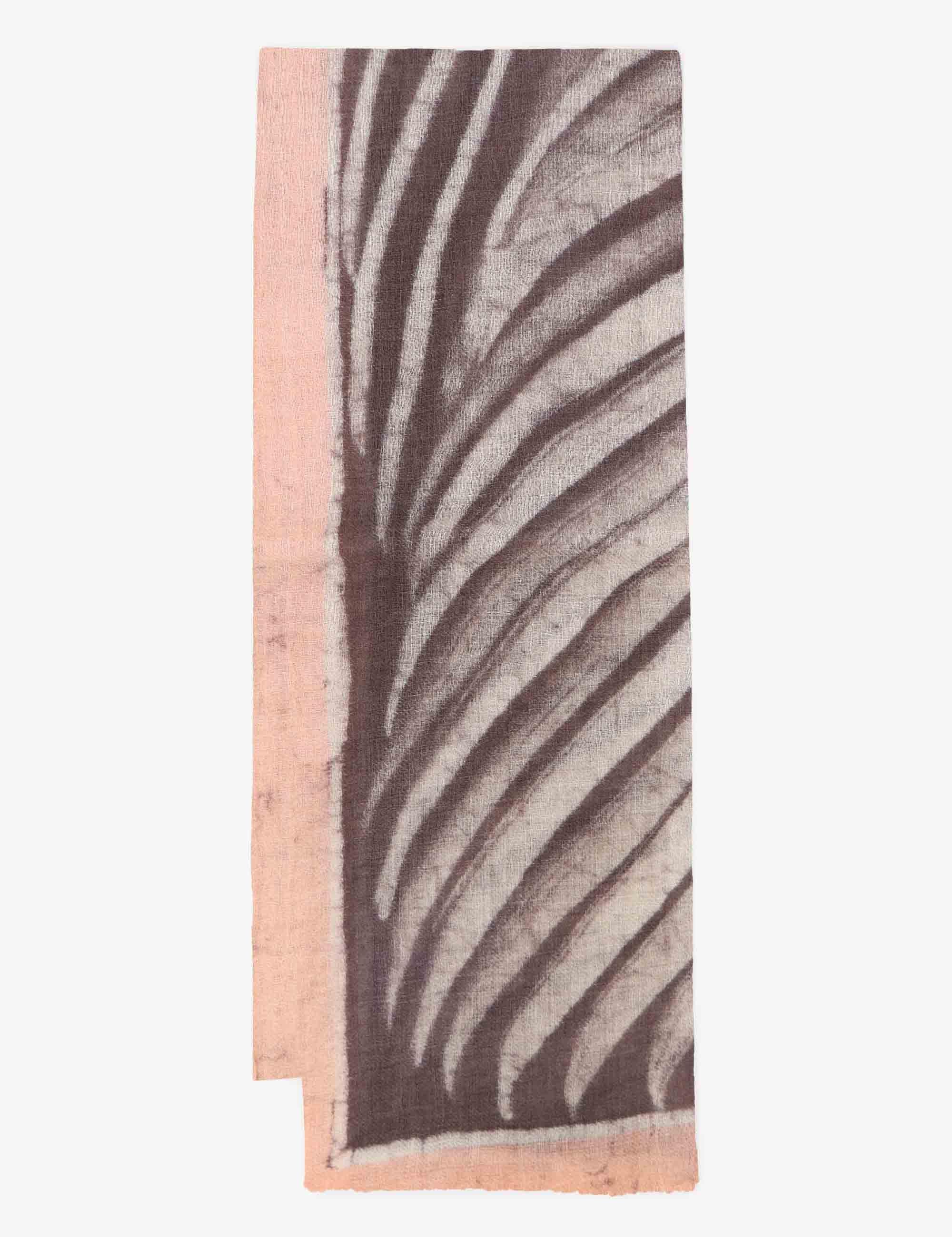 Sciarpe donna in lana rosa a fantasia 61260022 0002 Pyaar 