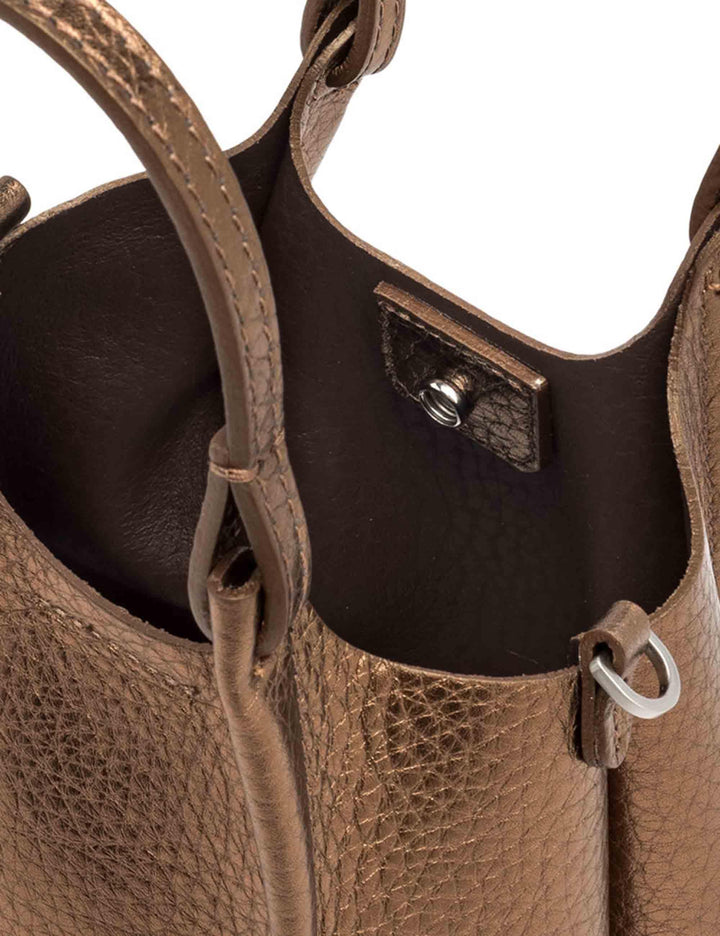 Borse donna Dua in pelle bronzo BS9718 14204 RNGDBL Gianni Chiarini 