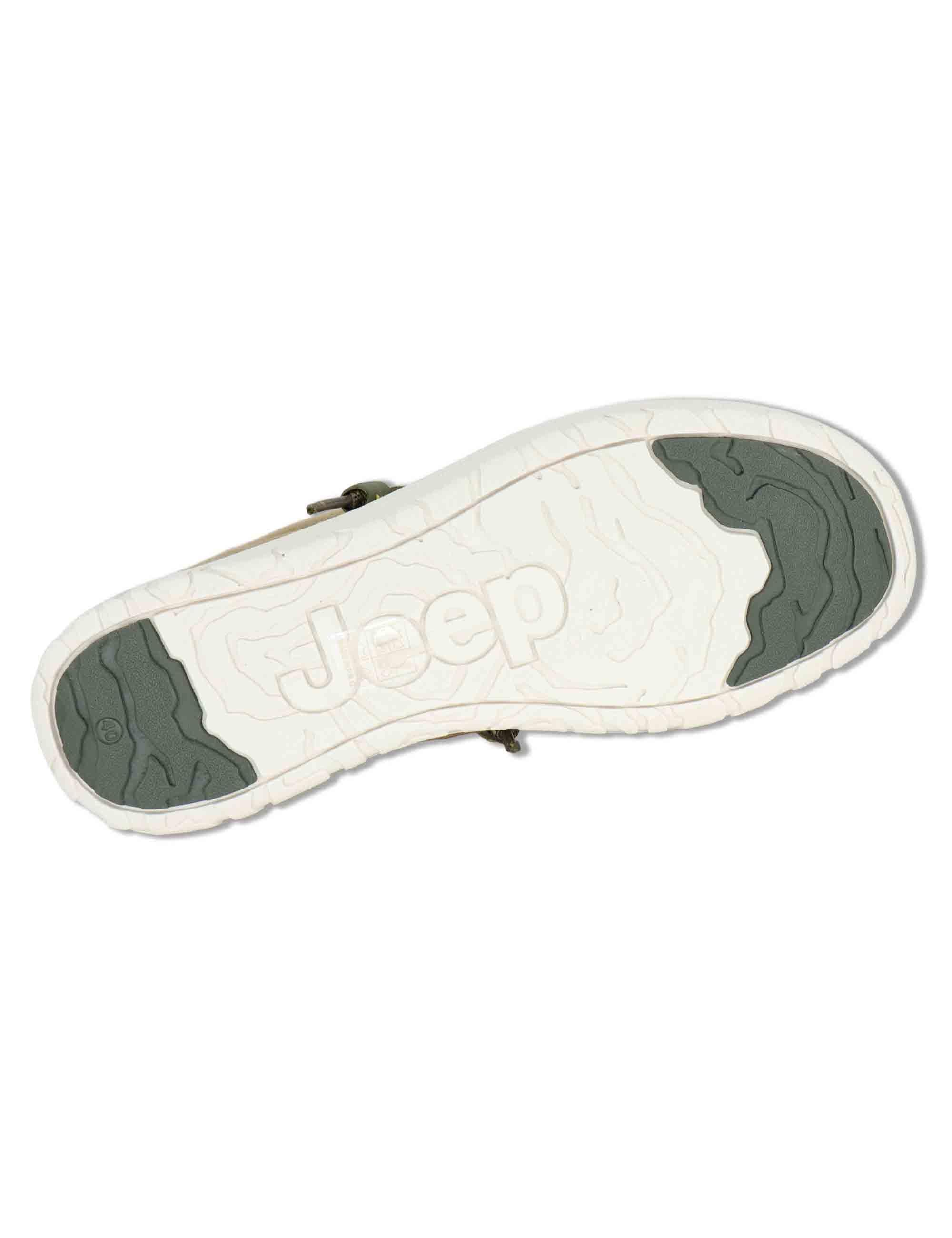 Sneakers uomo Samoa Walllabee Cvs in canvas whashed riciclato verde JM61110A 036 Jeep 