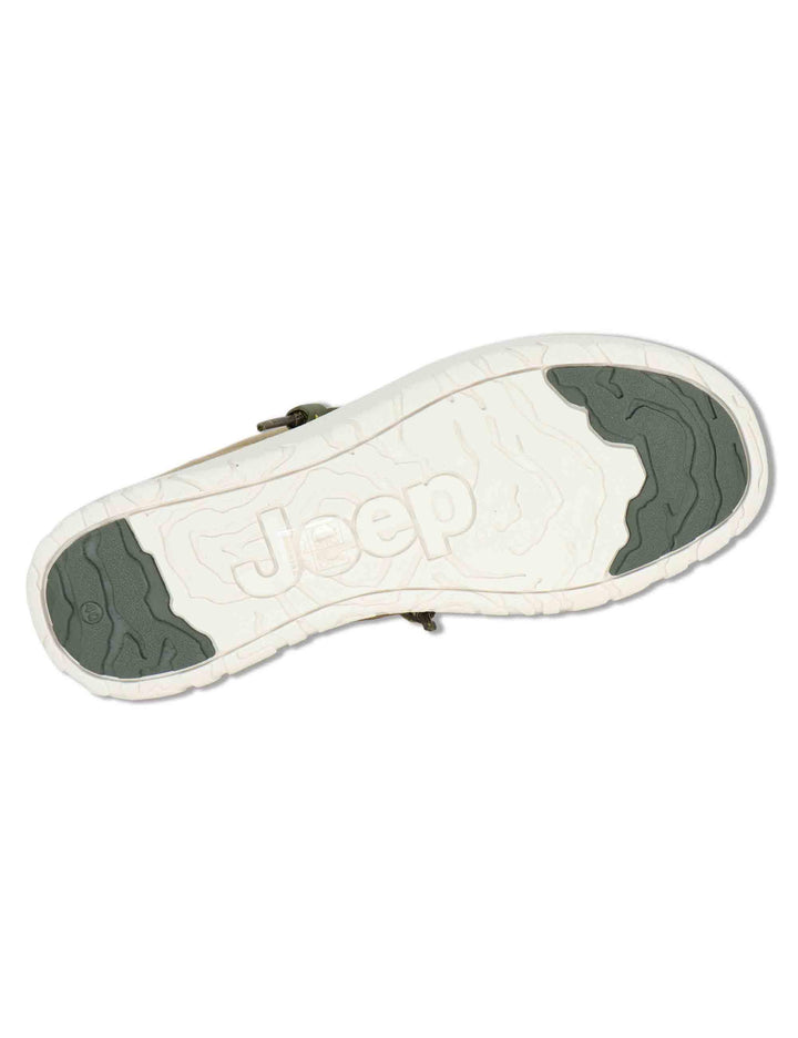 Sneakers uomo Samoa Walllabee Cvs in canvas whashed riciclato verde JM61110A 036 Jeep 