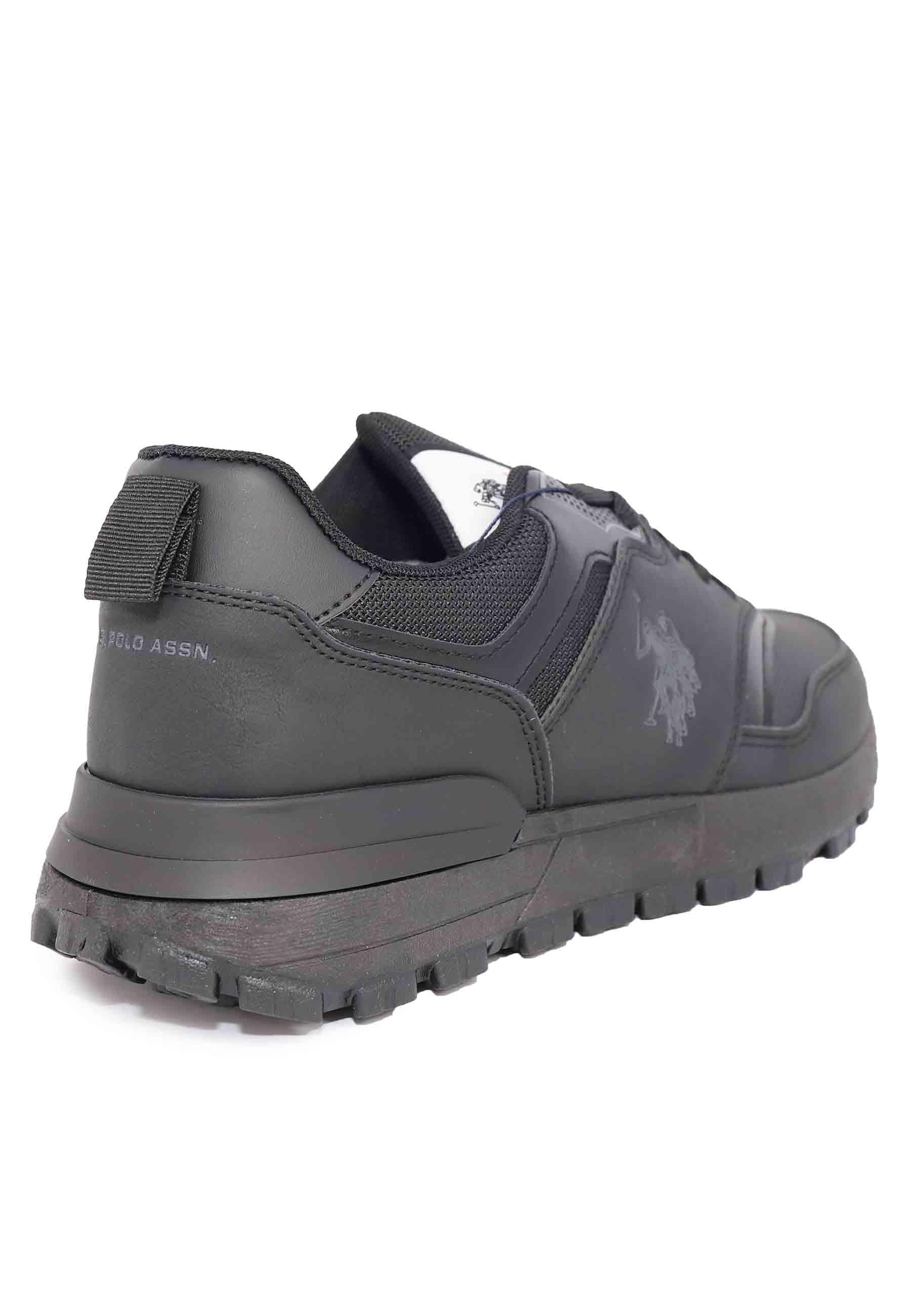 Sneakers uomo in eco pelle nero STORMY001 BLK U.S. Polo Assn. 