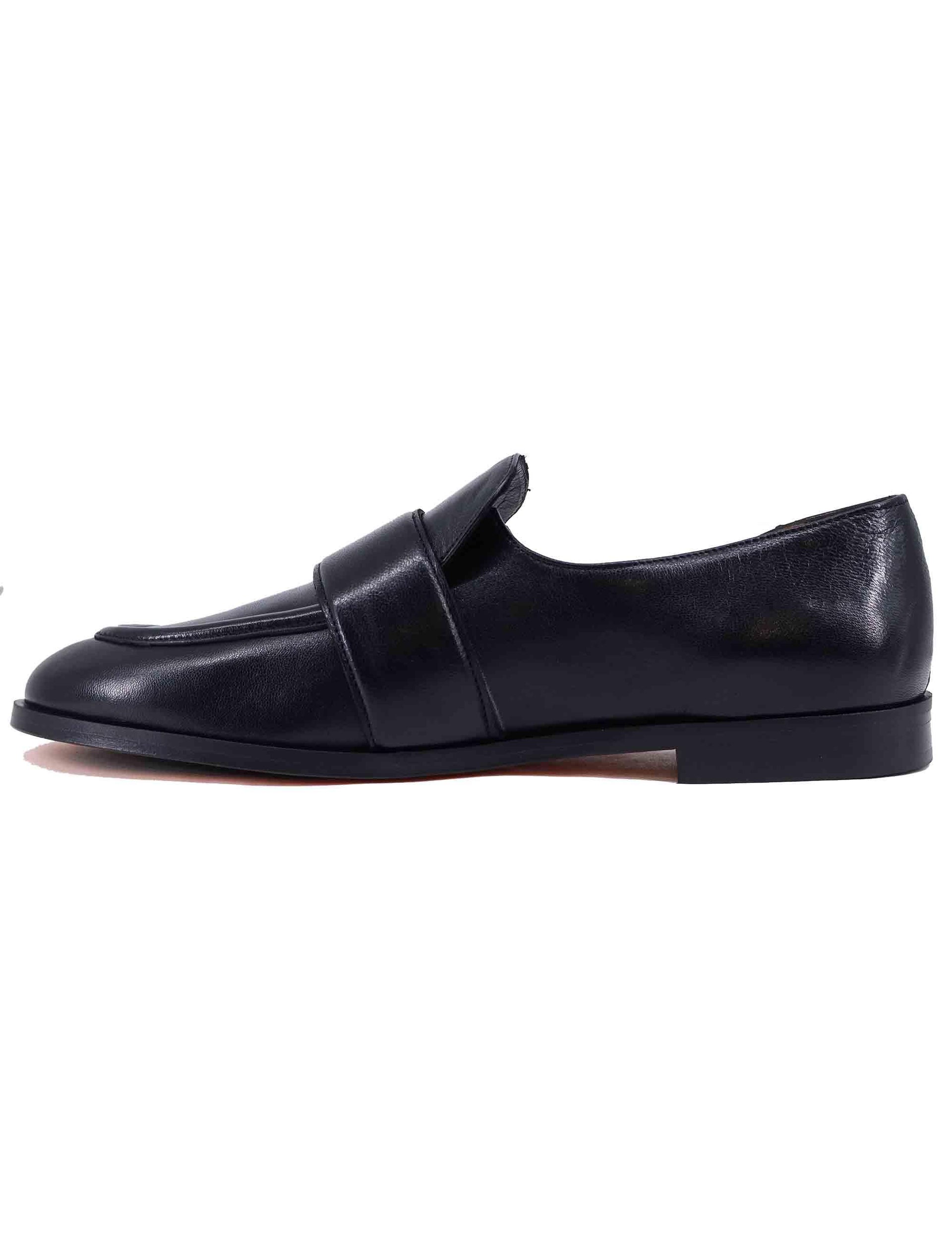 Mocassini donna in pelle nera ulta soft SP1018 001 Spatarella 