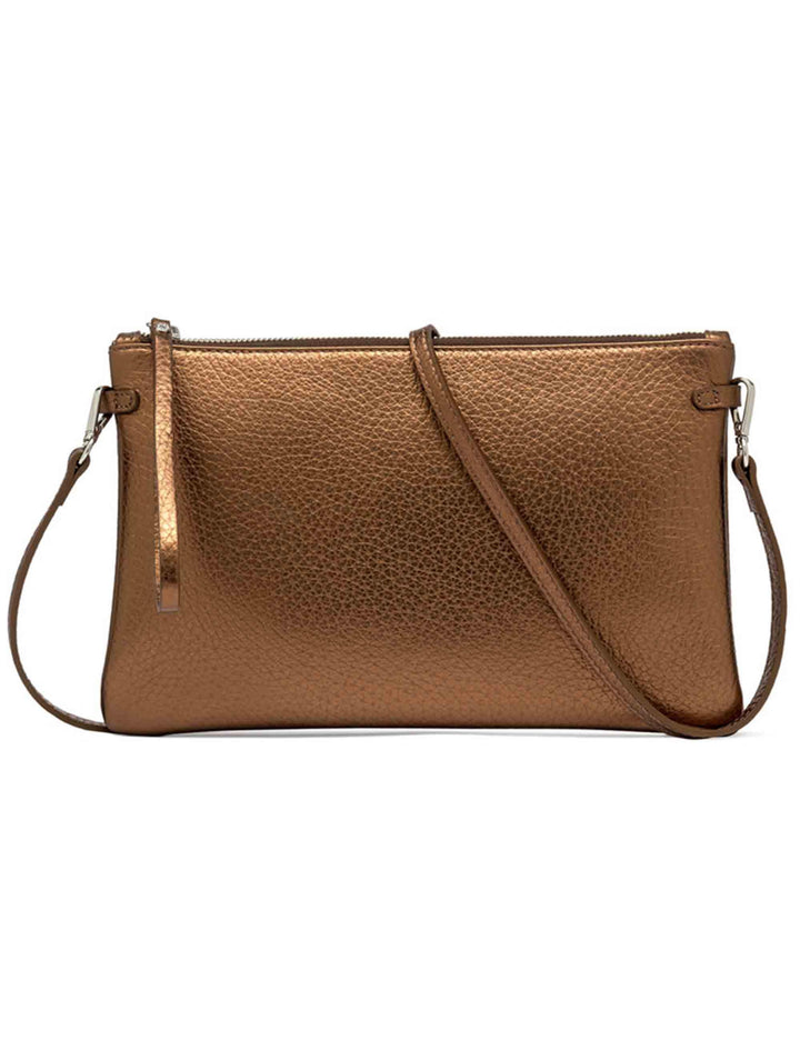 Borse donna Hermy in pelle martellata bronzo con tracolla BS3975 14204 RNGDBL Gianni Chiarini 