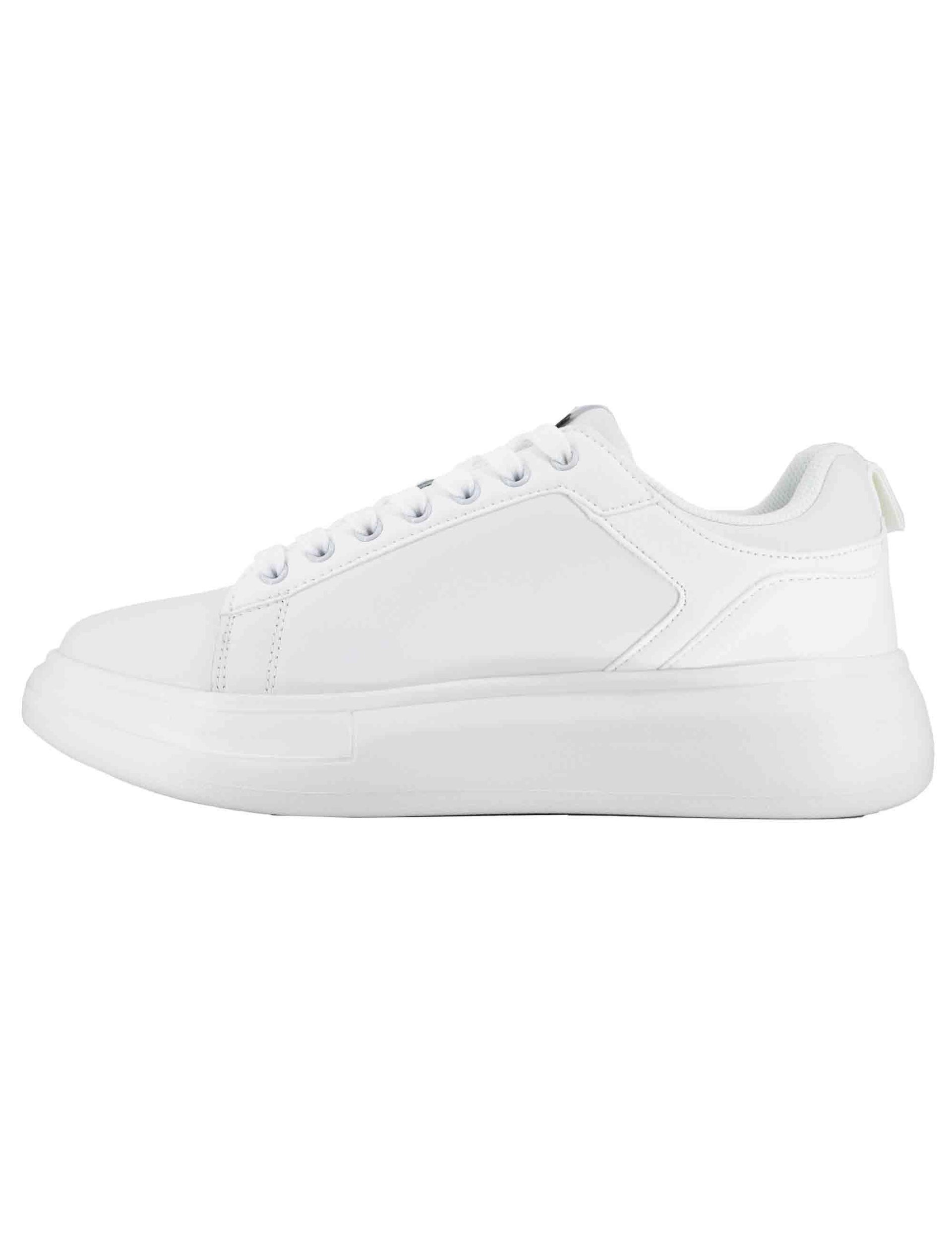 Sneakers uomo Big 5 in pelle bianca con suola alta 5,5 cm 7G5015PX33101111 White Liu-Jo 