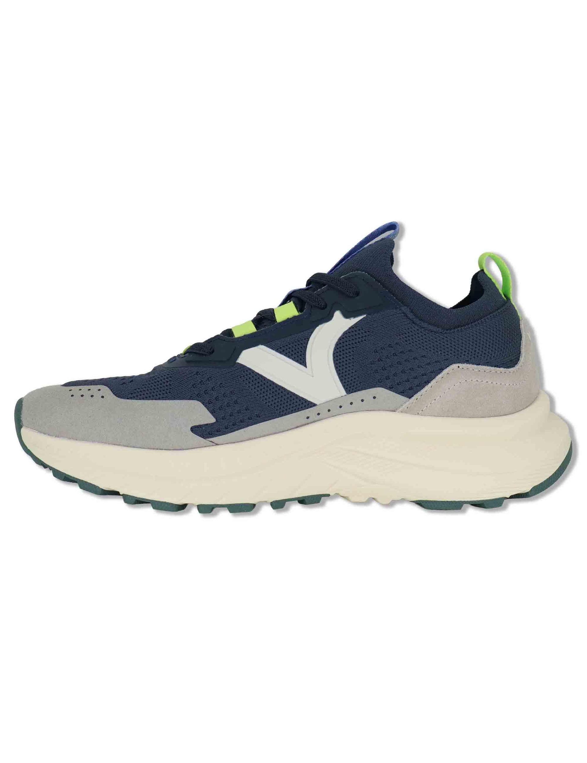 Sneakers uomo Loom in tessuto tecnico blu con suola alta 8815100 30_Marino Victoria 