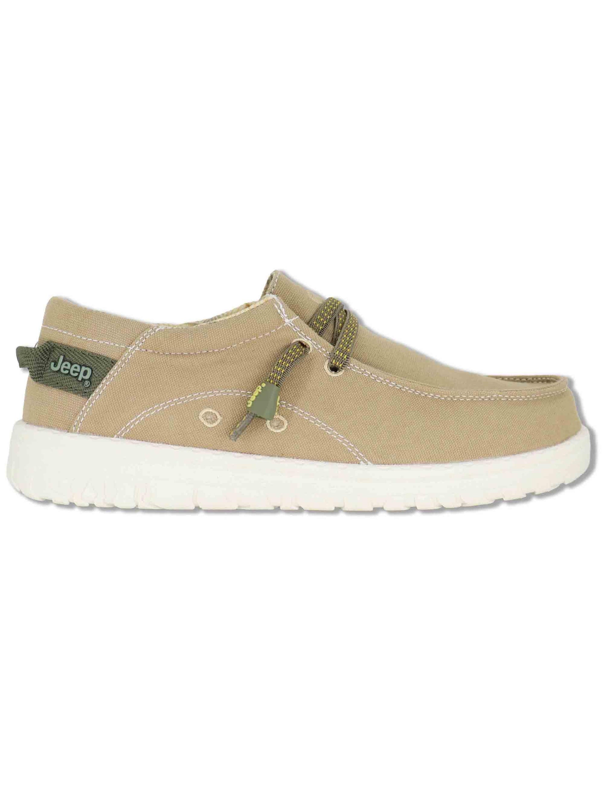 Sneakers uomo Samoa Walllabee Cvs in canvas whashed riciclato verde JM61110A 036 Jeep 