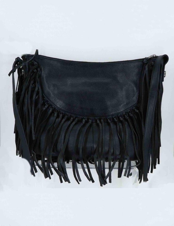 Borse donna stud in pelle nera RBS 9403 047 Rehard 