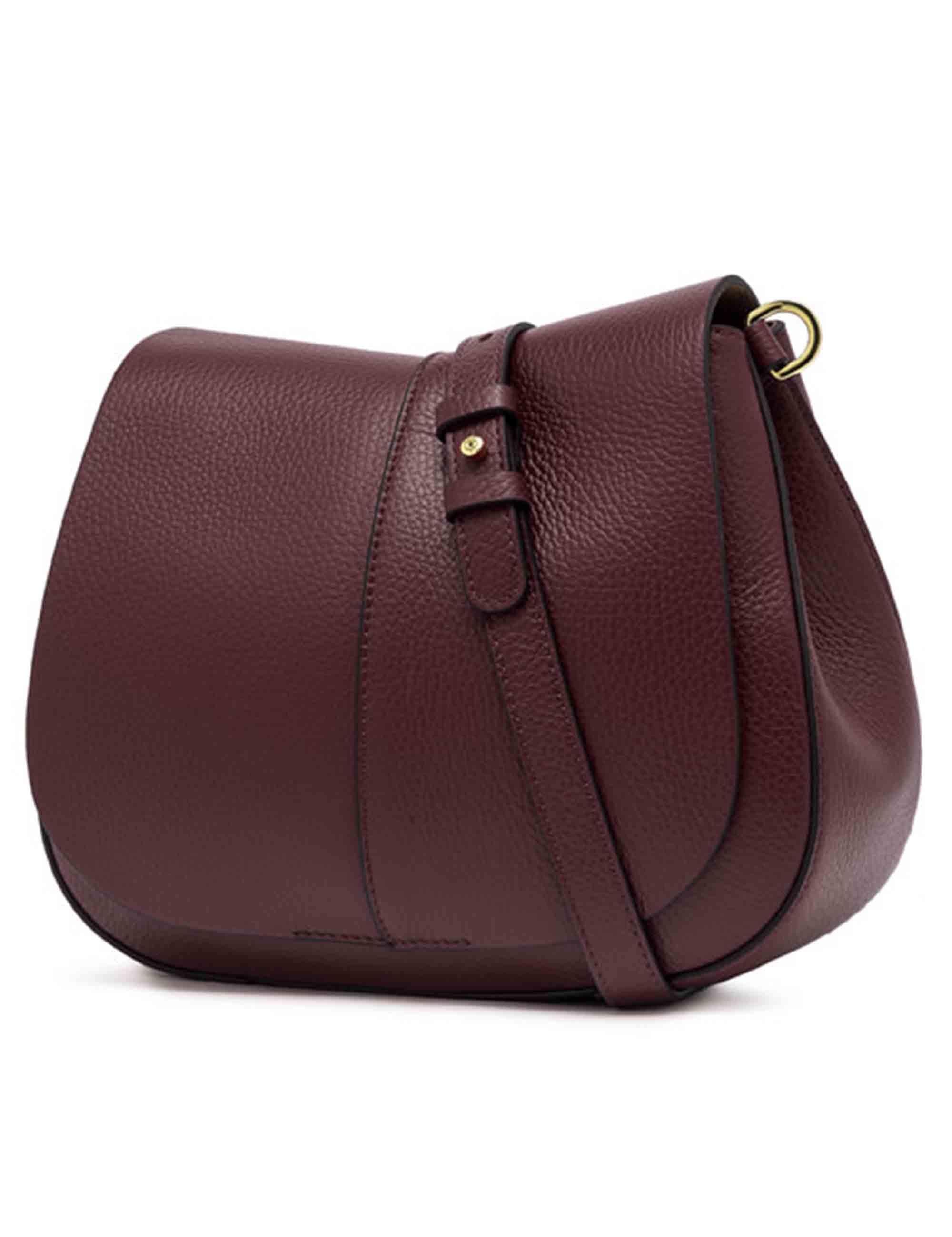 Borse donna Helena Round in pelle martellata bordeaux BS6036 14050 COMMGRN-NAOP Gianni Chiarini 