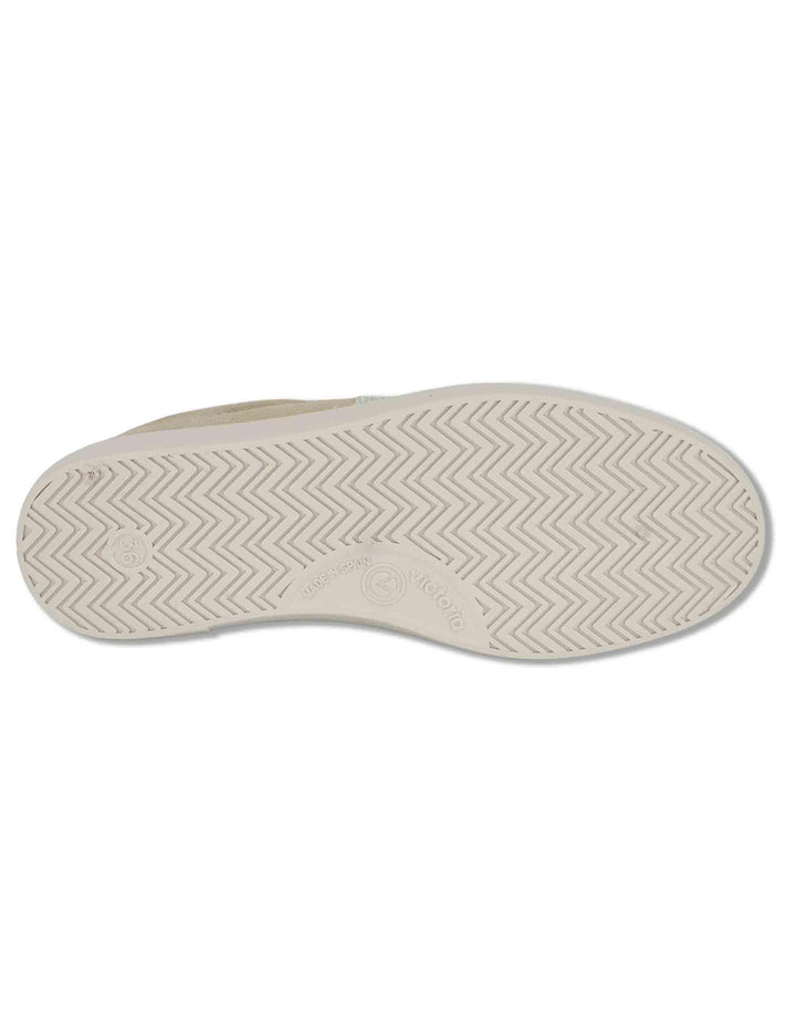 Sneakers donna Berlin in camoscio beige con logo in glitter 1126239 80_Beige Victoria 