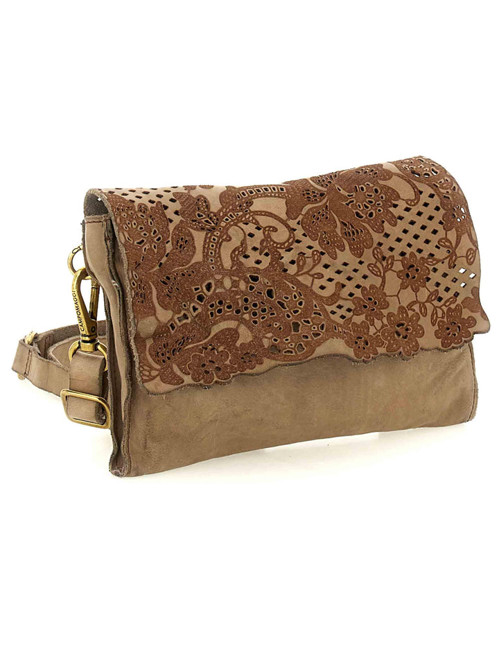 Borse donna Denise in pelle cuoio naturale con tracolla regolabile C040640ND X3019 C0539 Campomaggi 