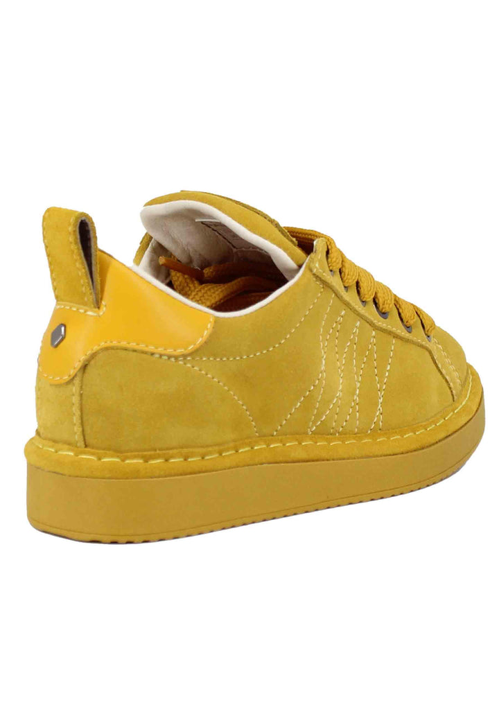 Sneakers donna in eco camoscio giallo P01 W002-0036C001 Panchic 