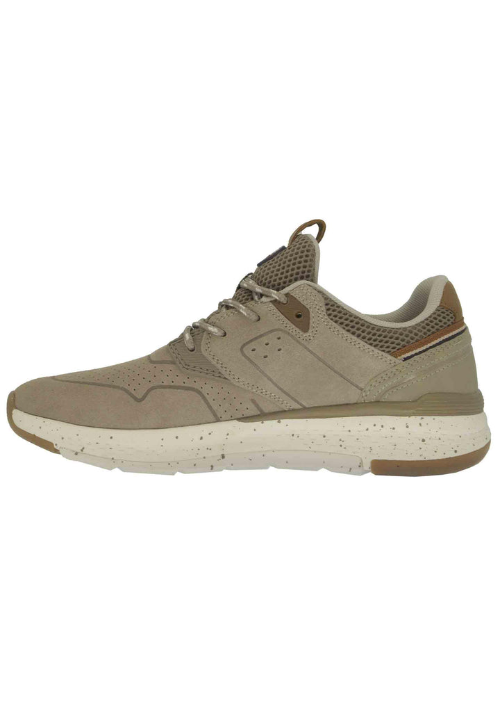Sneakers uomo Pioneer Suede in pelle sabbia con suola ultra light e memory foam WM21111A 025 Wrangler 
