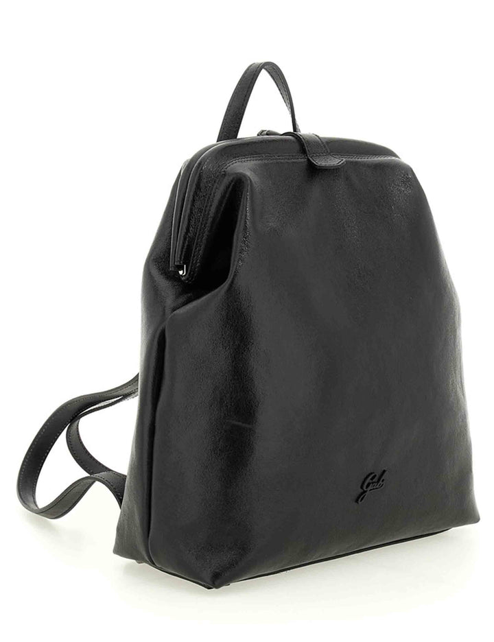 Zaini donna Alise in pelle nera con chiusura clip G011750T2 X2900 C0001 Gabs 