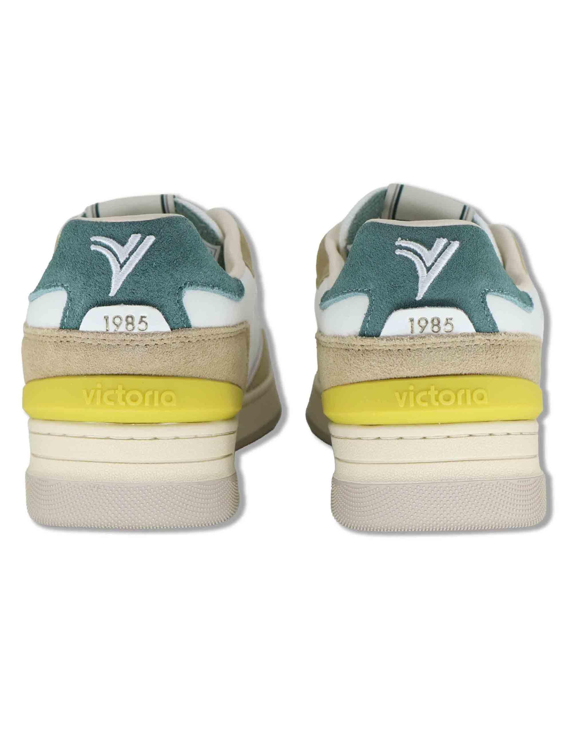 Sneakers uomo Urban in pelle beige con riporti in camoscio 8800128 80_Beige Victoria 