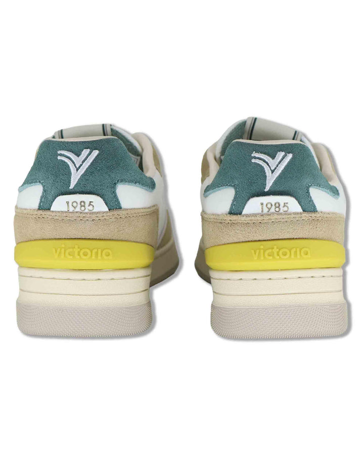 Sneakers uomo Urban in pelle beige con riporti in camoscio 8800128 80_Beige Victoria 