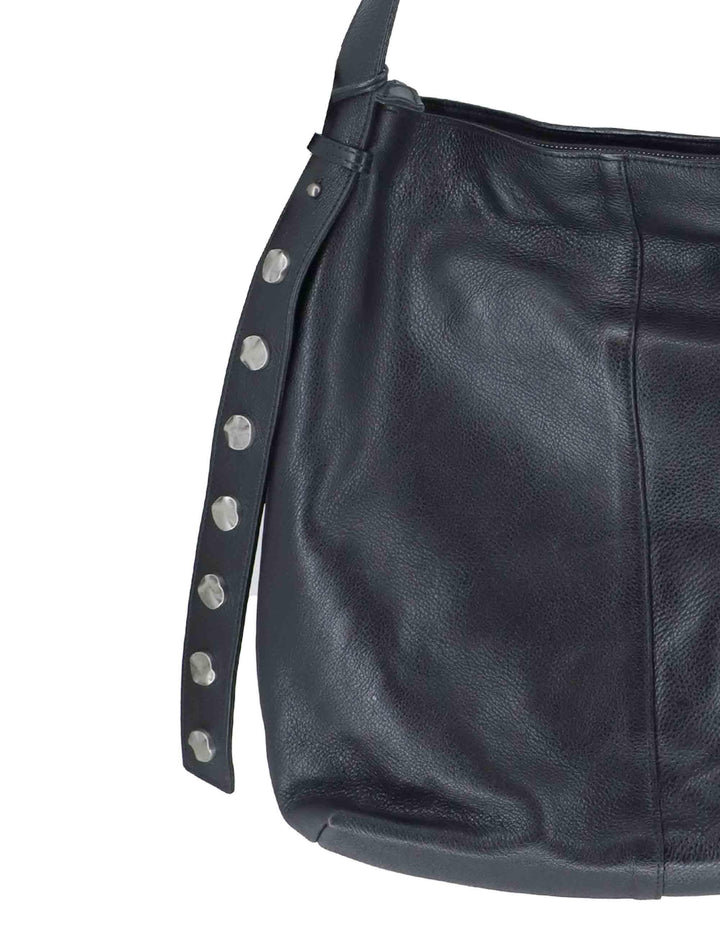 Borse donna stud in pelle nera RBS 9404 047 Rehard 