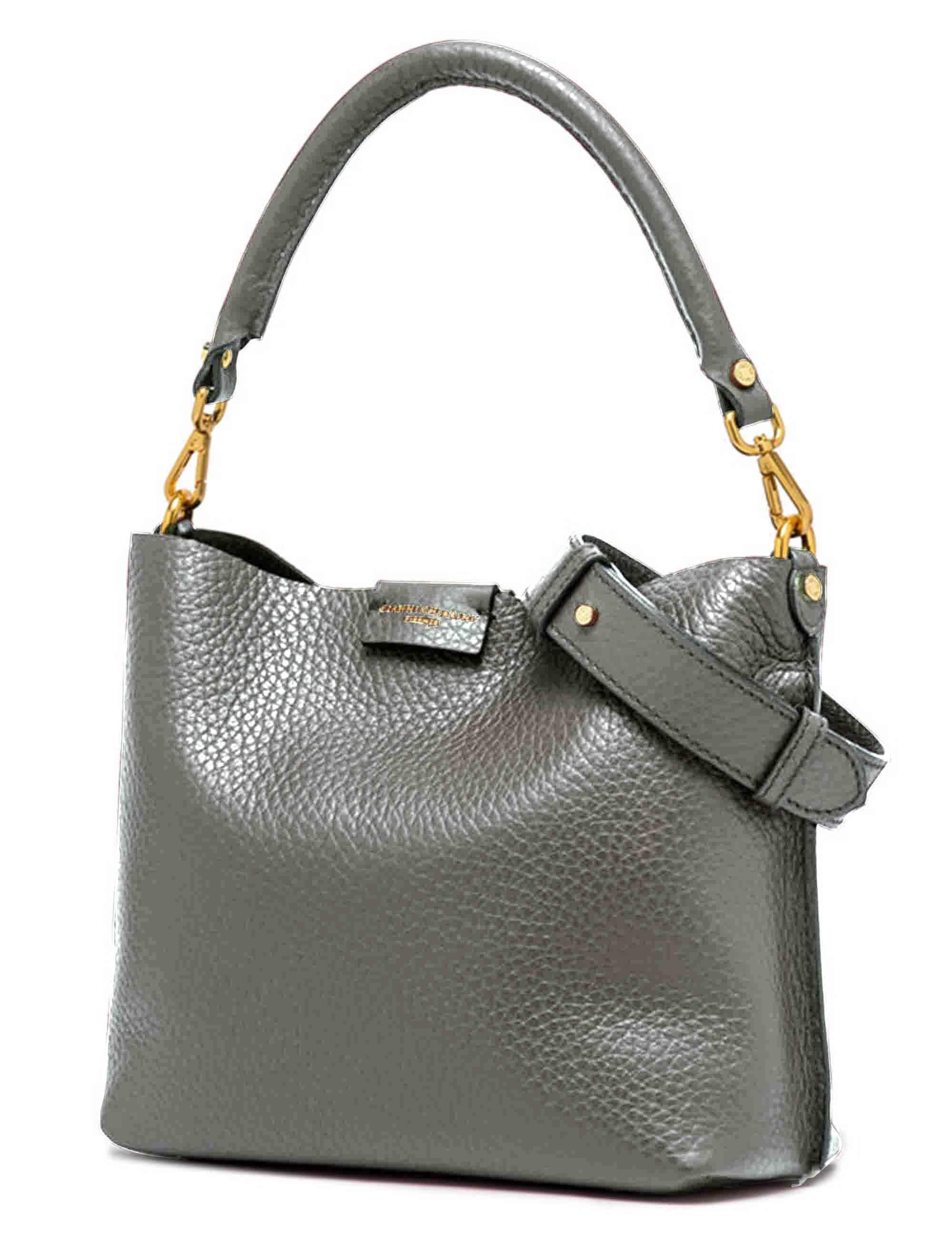 Borse donna Aretha in pelle argento BS11830 14205 RNGDBL Gianni Chiarini 