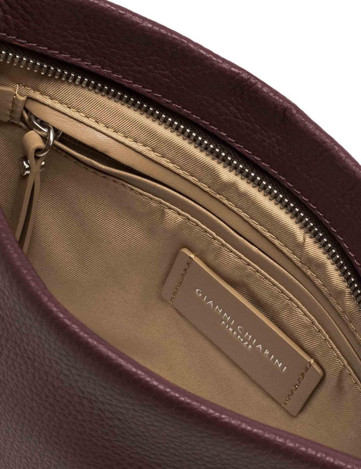Borse donna Branda in pelle bordeaux con catena e tracolla in pelle removibile BS8265 14050 GRN-EM Gianni Chiarini 