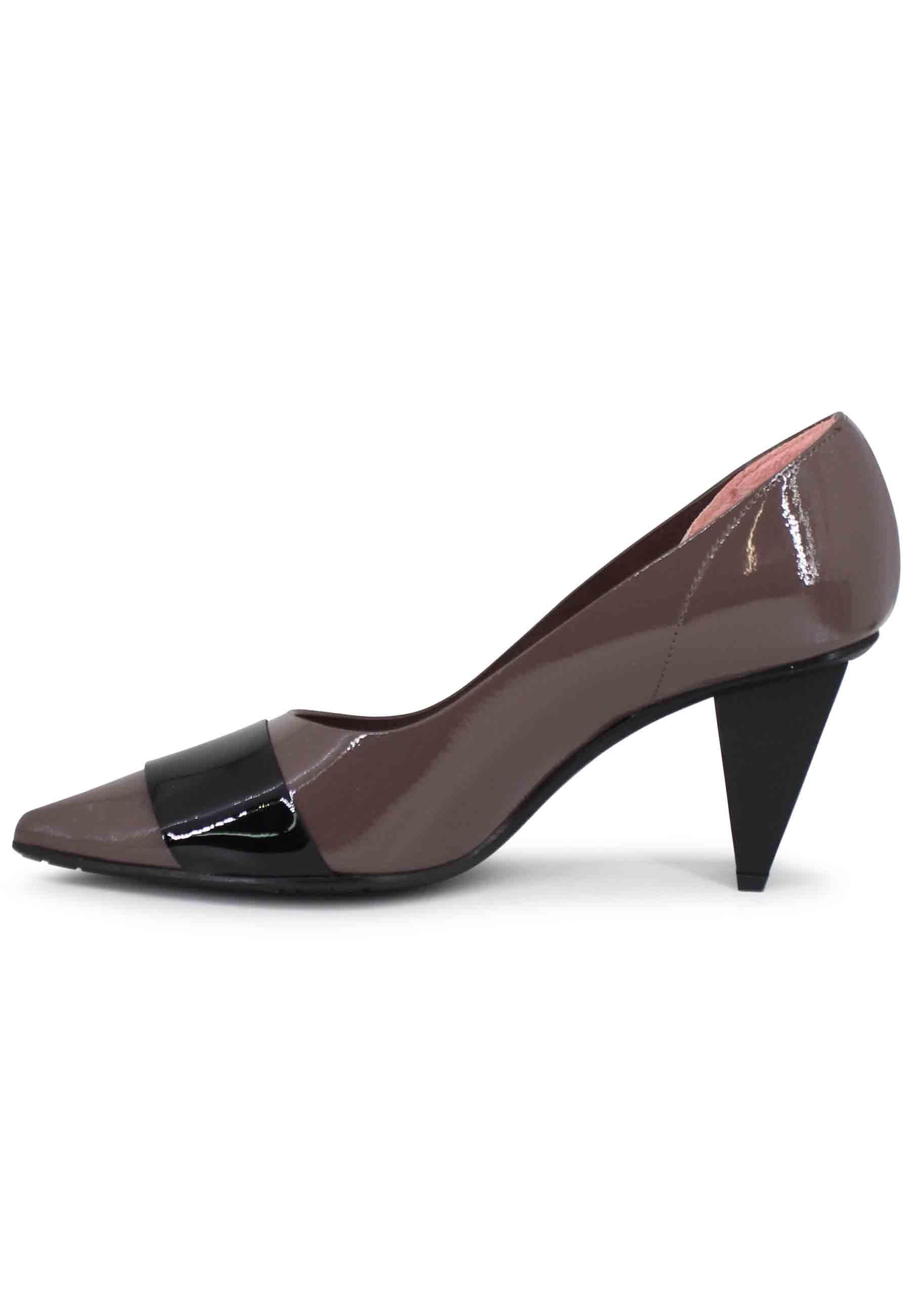 Decollete donna a in vernice grigia 7372 022 Ras 