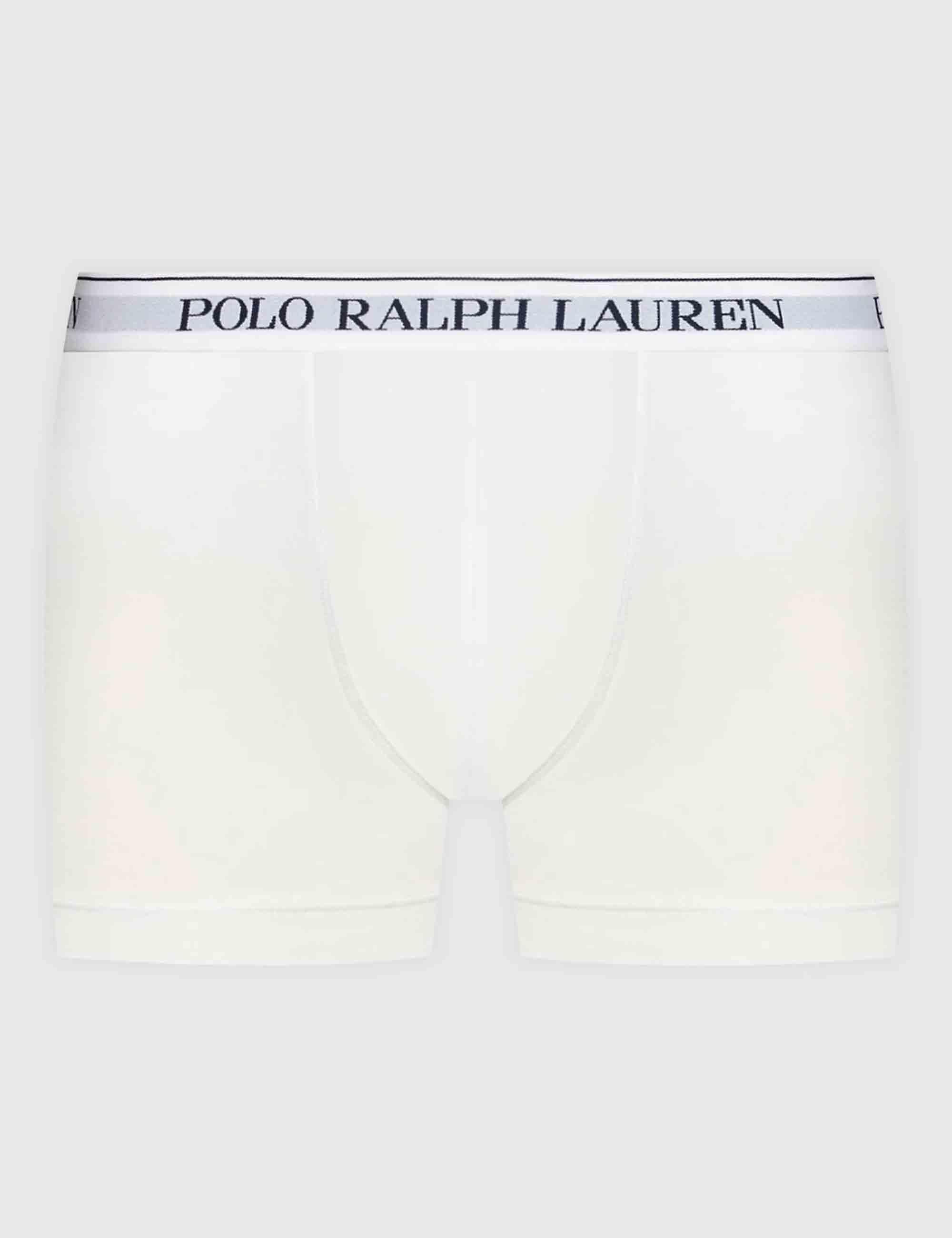 Boxer in puro cotone multicolor con elastico Set di 3 714835885003 WHITE/BLK/GRY Polo Ralph Lauren 