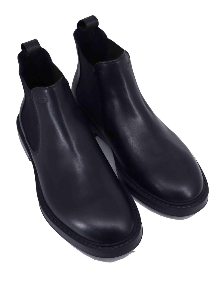 Stivaletti uomo in pelle nera con suola in gomma TOMO 4 001 Rogal's 
