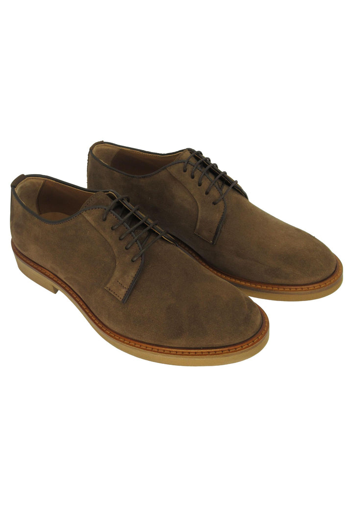 Stringate uomo in camoscio cuoio con suola in gomma ultra light 52993 353 Florsheim 