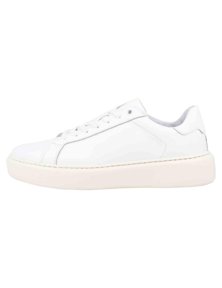 Sneakers uomo in pelle bianca con suola alta ulta light SP4050 100 Spatarella 