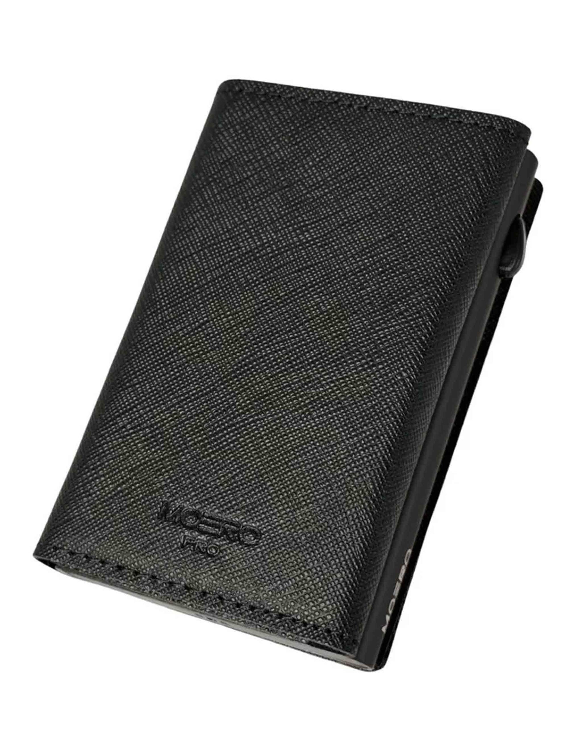 Portafogli uomo PRO Saffiano Black Zip con portamonete SAFFIANO PRO ZIP BLACK Moero 