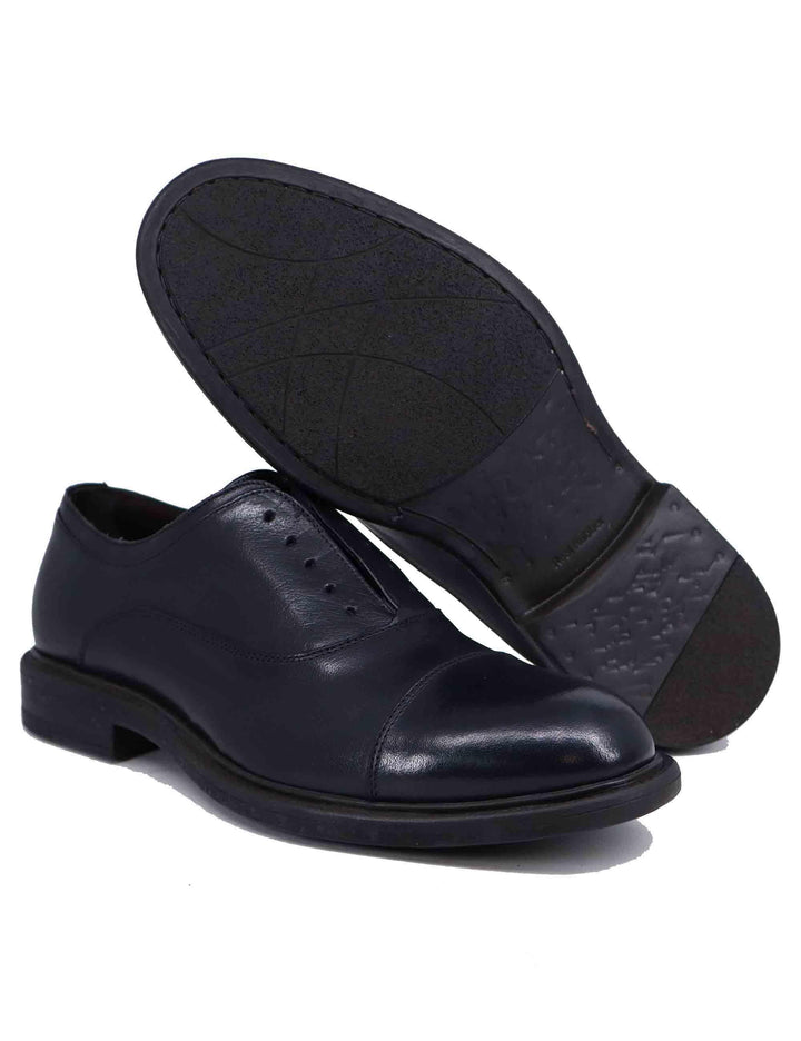 Stringate uomo in pelle nera con suola in gomma SPU2651 001 Spatarella 