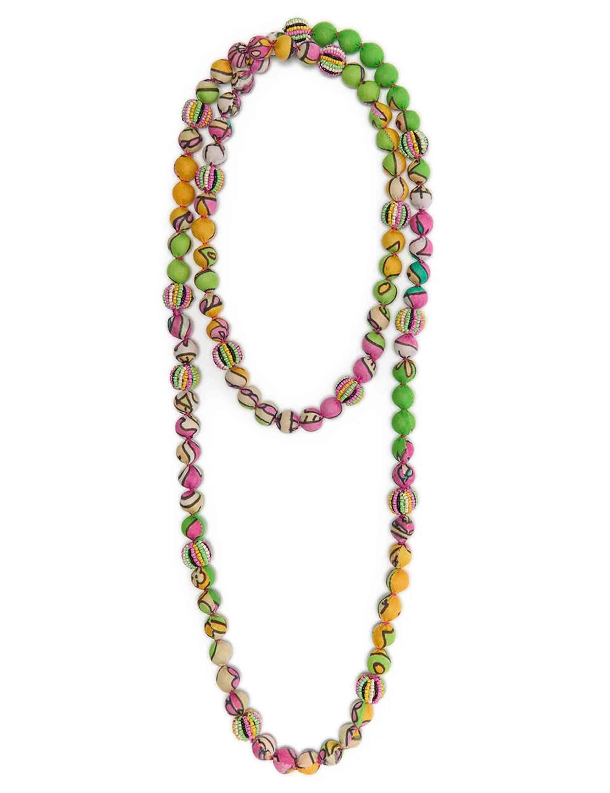 Collane donna Sunset Paisley in perle verdi TC053292074 D6089 Maliparmi 