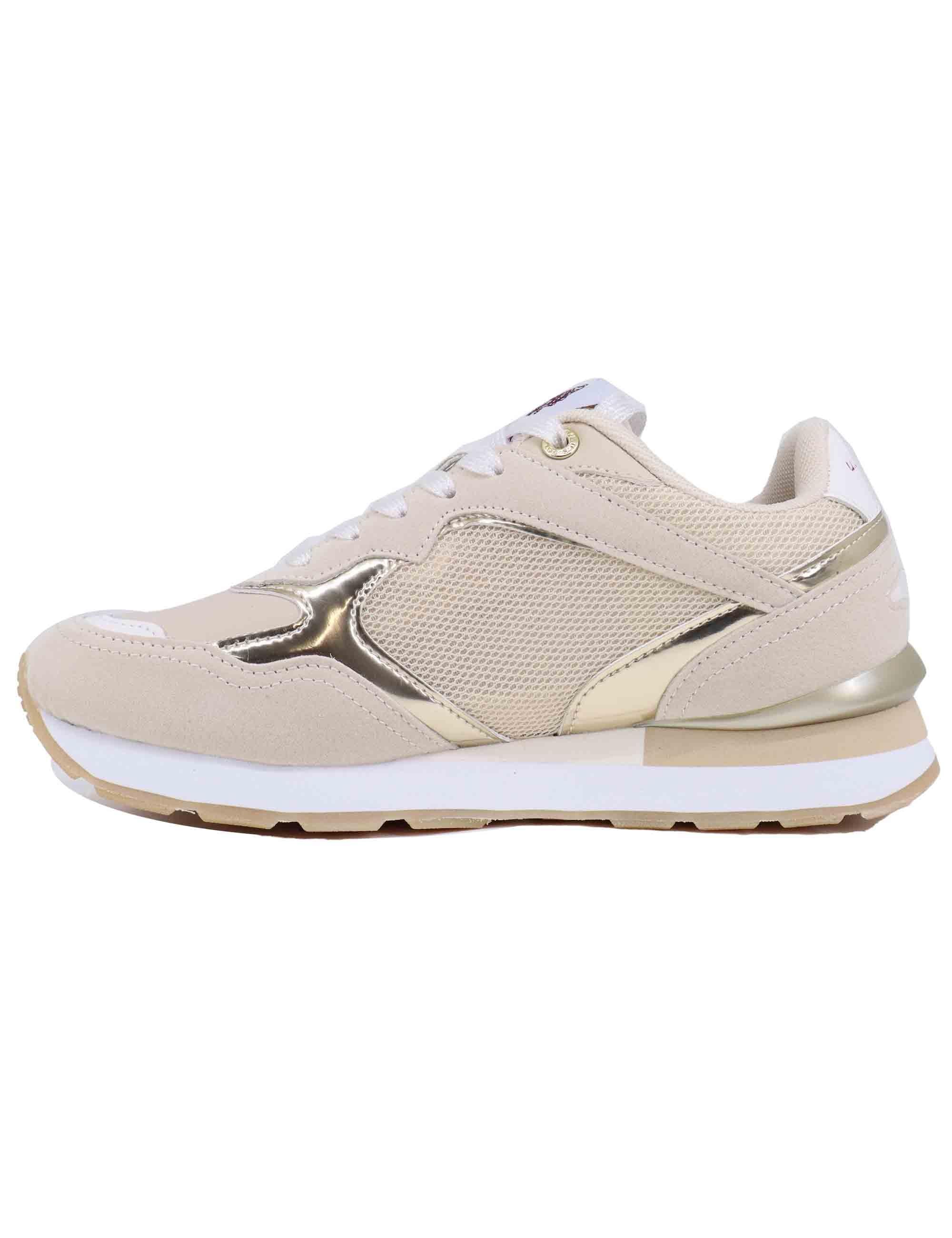 Sneakers donna in tessuto oro KIKKI001W DTY3 U.S. Polo Assn. 