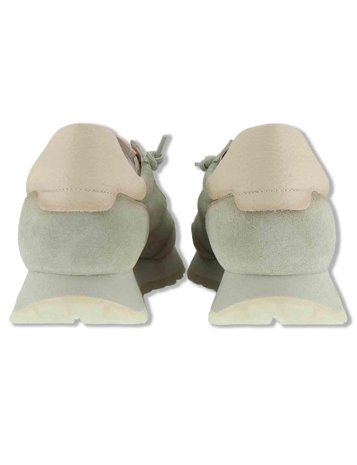 Sneakers donna in camsocio verde con riporti in pelle naturale HV264847 ALGA Hispanitas 