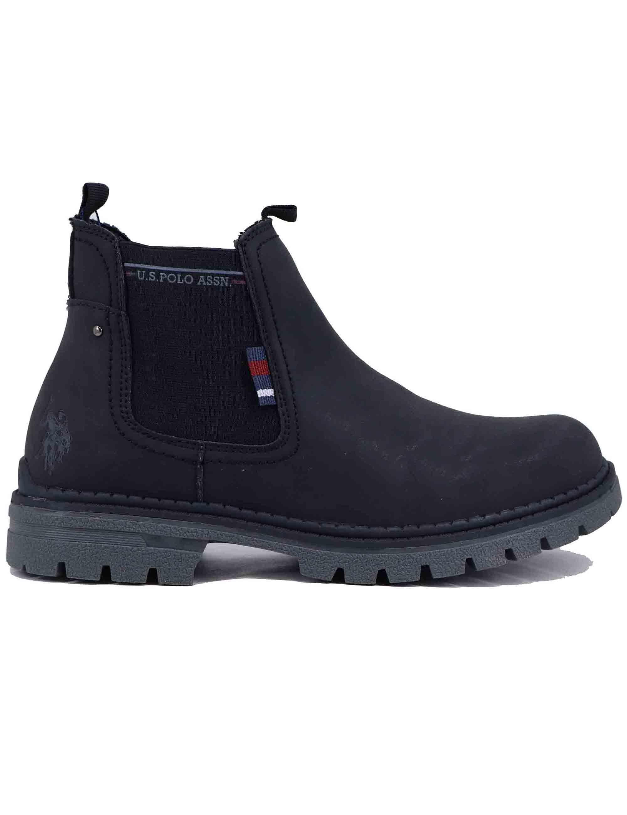 Stivaletti beatles uomo in eco pelle nera OHIO003M DY1 U.S. Polo Assn. 