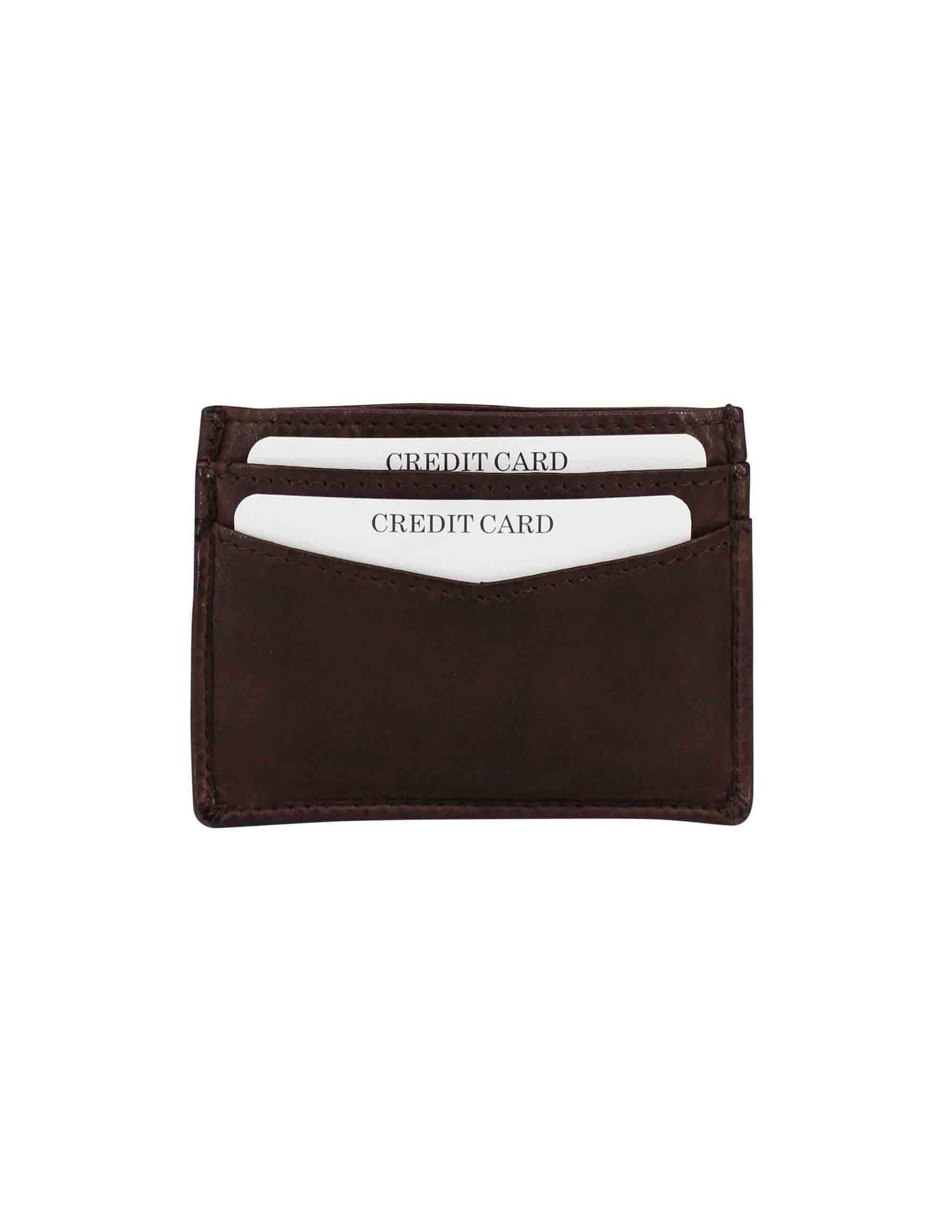 Portacarte uomo in pelle vintage testa di moro MRS241P156 C60 Minoronzoni 