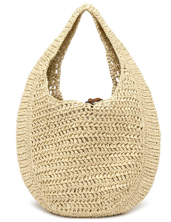 Borse donna Nefeli monospalla in paglia naturale con chiusura cordoncino BS11954 COMM STR-CRCH 850 Gianni Chiarini 