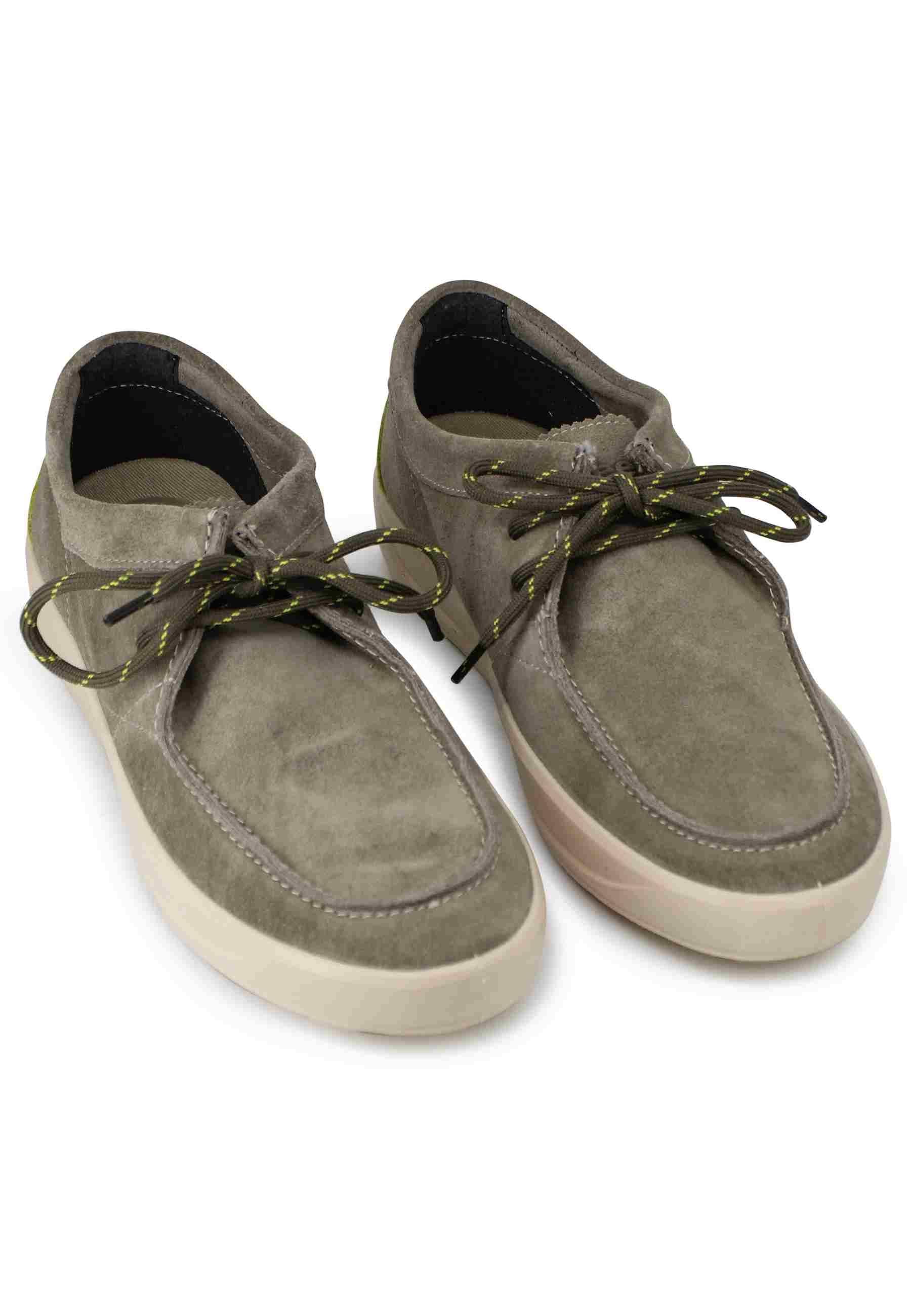 Stringate uomo Bob Cat in camoscio verde con suola in gomma JM3104 105 Jeep 