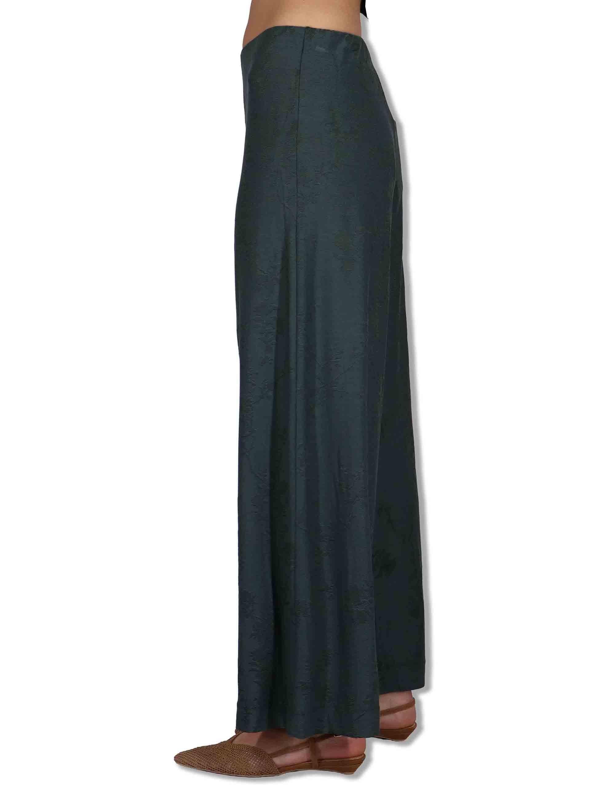 Pantaloni donna Soft Trousers in viscosa stretch verde JFAPN0001-F1021-1263 7018 Justmine 