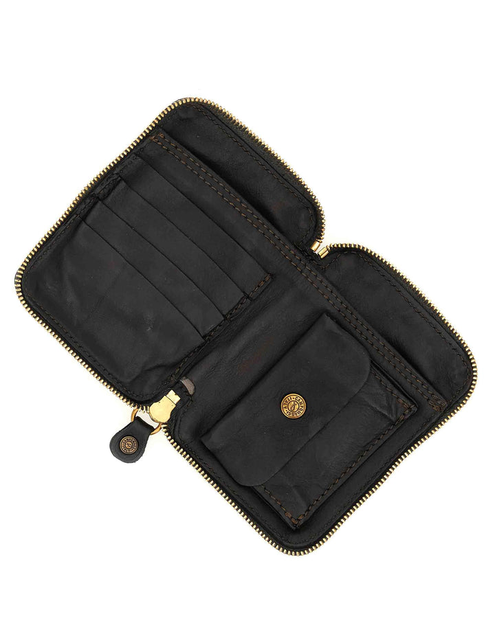 Portafogli donna in pelle taupe con borchie C002060ND X2885 C0552 Campomaggi 