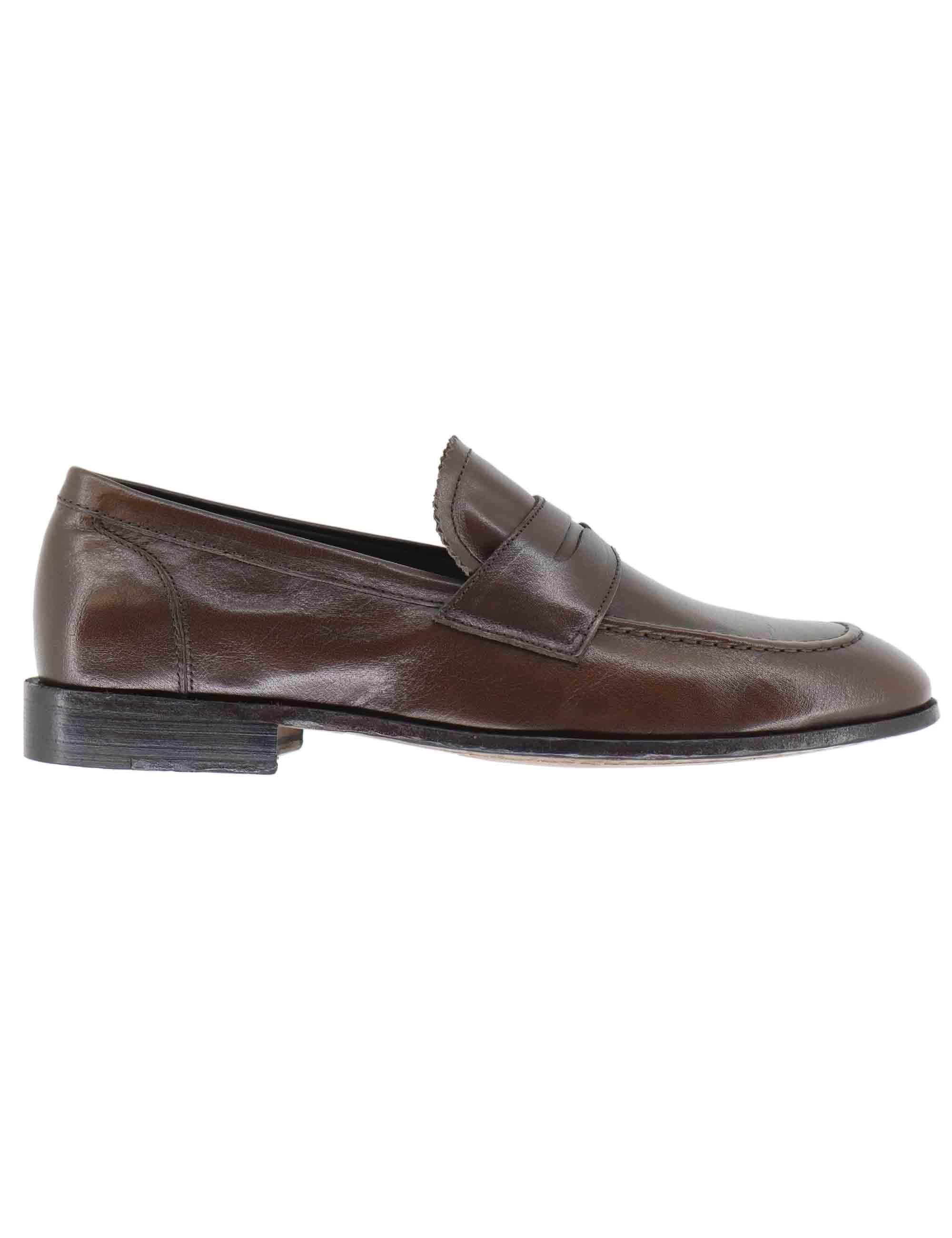 Mocassini uomo in pelle marrone SP6593 014 Spatarella 