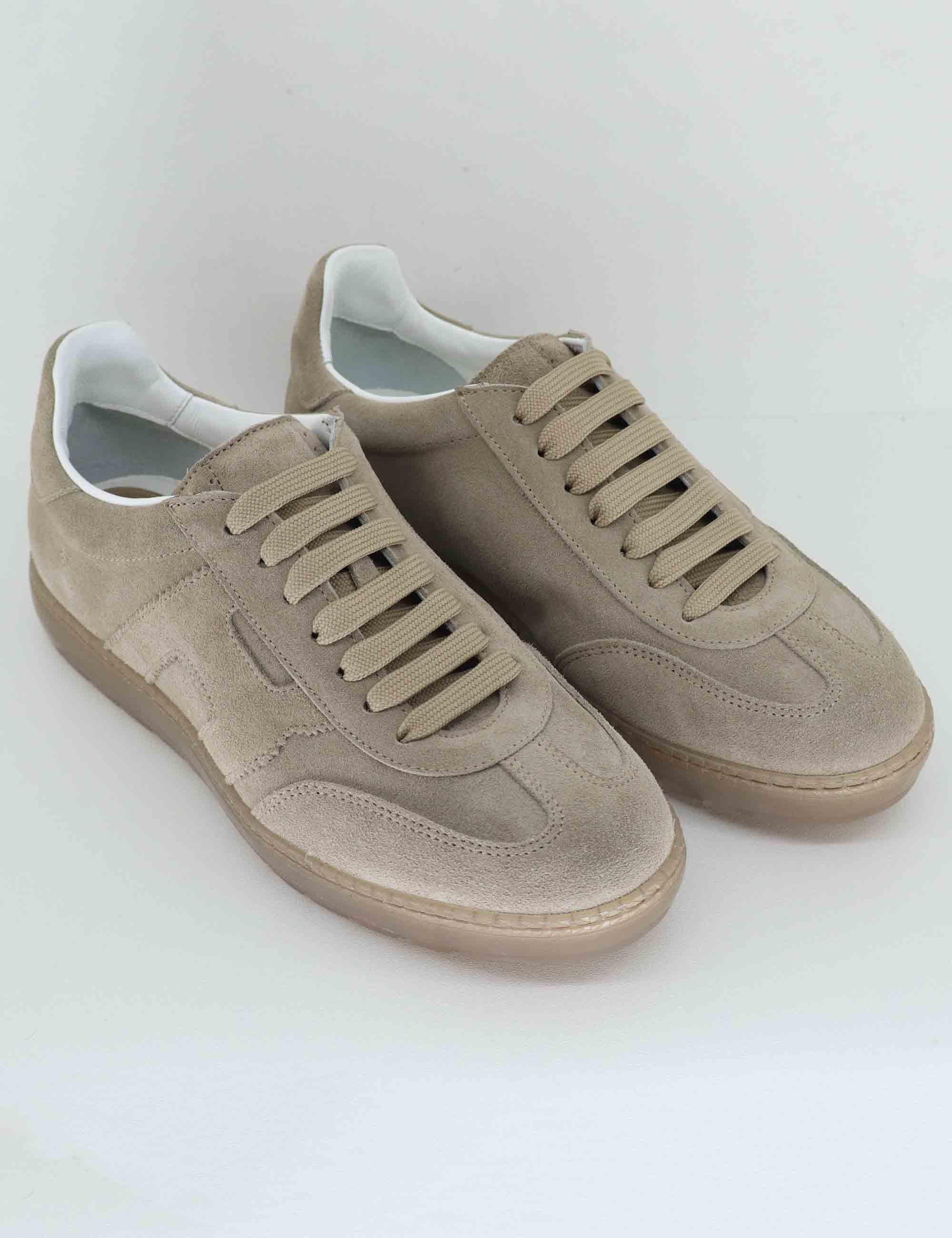 Sneakers uomo in camoscio taupe PELOTA 1 002 Rogal's 