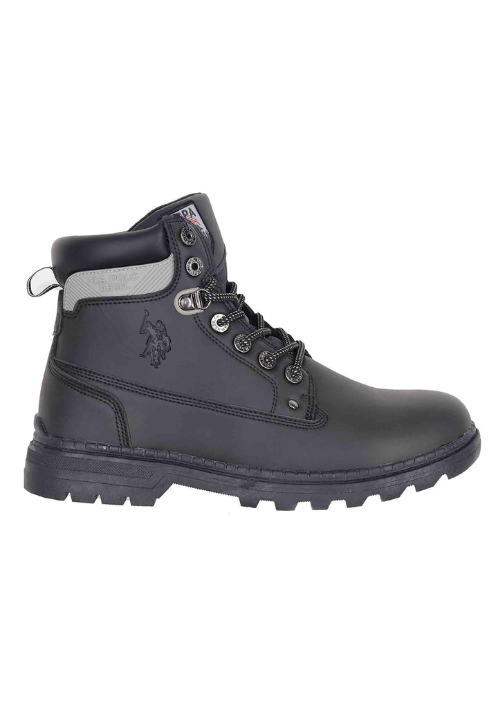 Stivaletti anfibi uomo in eco pelle nero con suola carrarmato ZIGGY002A BLK U.S. Polo Assn. 