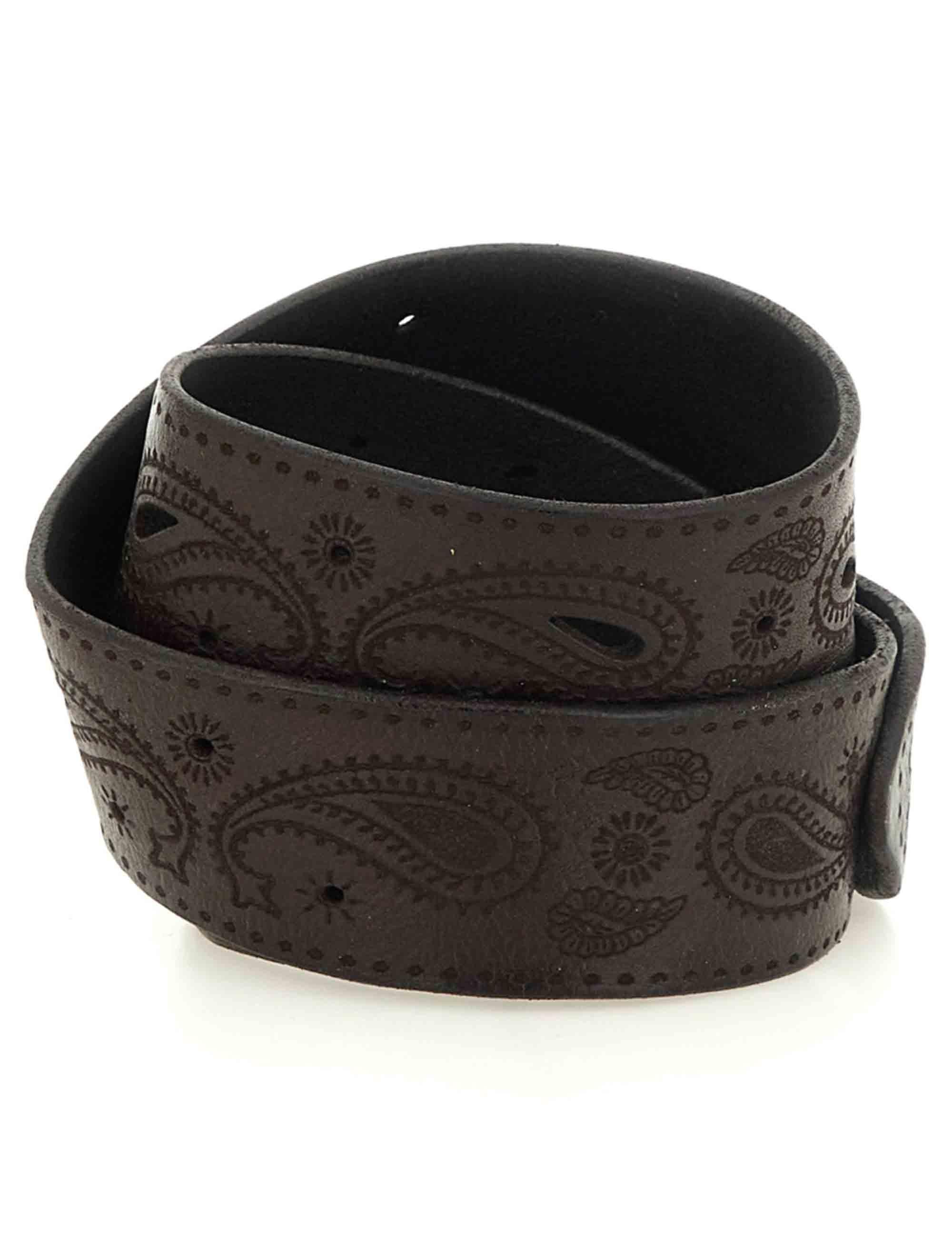 Cinture donna in pelle grigia con borchie oro C041430ND X2893 C0501 Campomaggi 