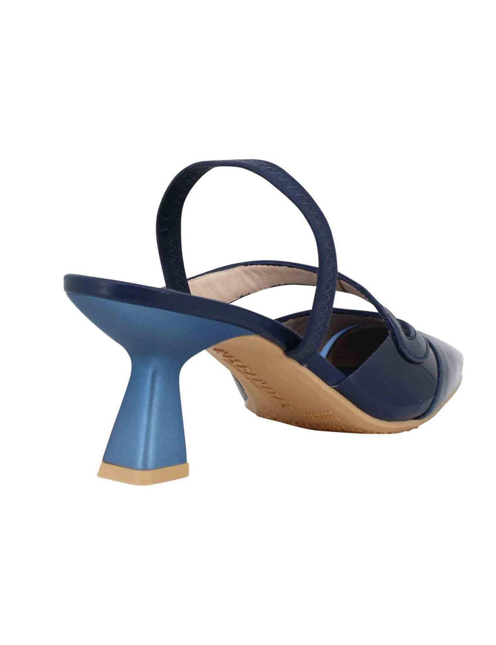 Decollete slingback donna in pelle blu con elastico posteriore HV243397 C017 Hispanitas 
