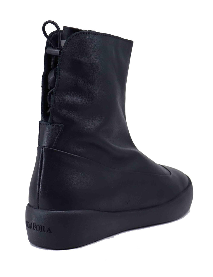 Stivaletti sneakers donna in pelle nera KEEPS 001 Andia Fora 