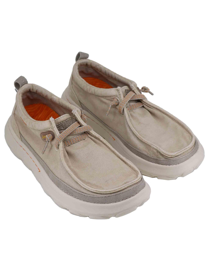 Stringate uomo Kauai wallabee in tessuto beige JM51041A 025 Jeep 