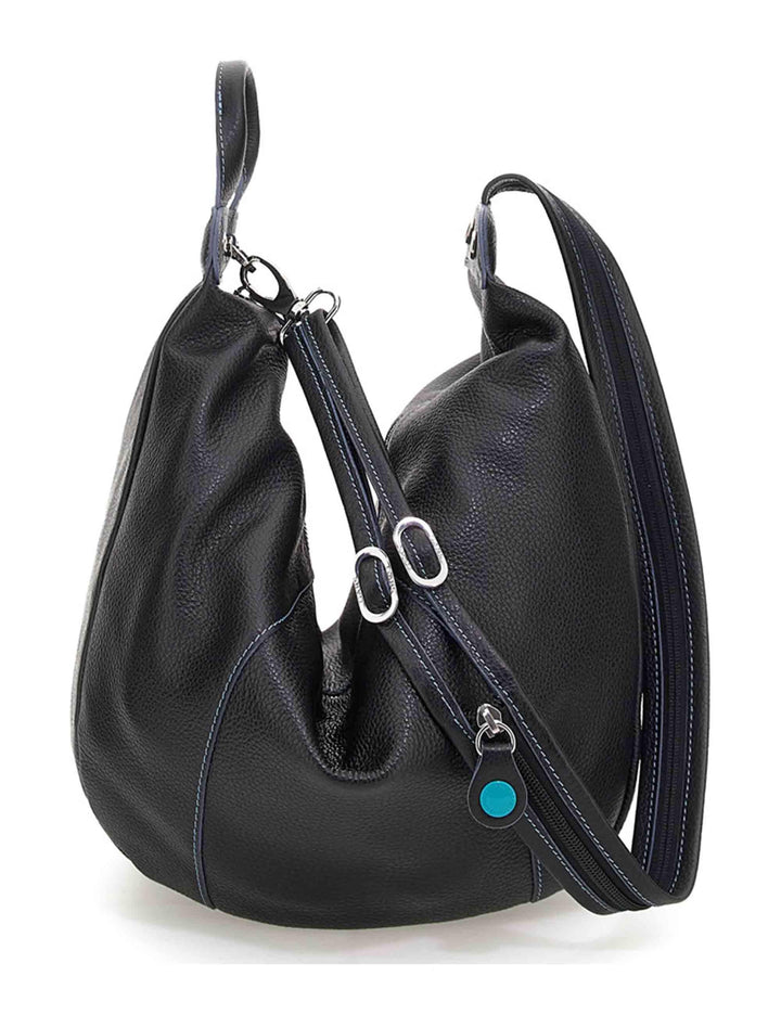 Zaini donna GRETA in pelle nera trasformabili G002830T2 X1882 C0001 Gabs 