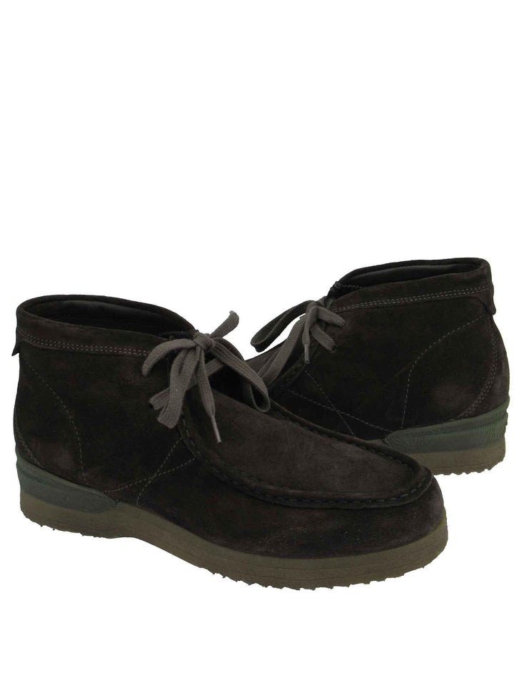 Calzature Uomo Stivaletti Polacchine in Camoscio Fango con Cuciture e Fondo Para JM12040A 021 Jeep 