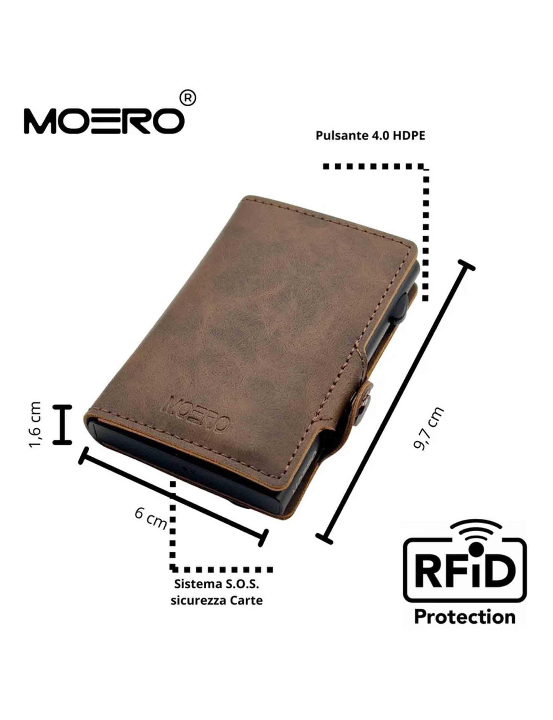 Portafogli uomo Vintage Light Brown ZIP con portamonete VINTAGE ZIP LIGHT BROWN Moero 